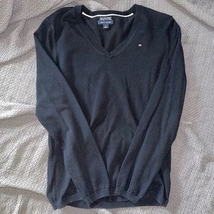 Size Medium Navy Blue Tommy Hilfiger long sleeved shirt.